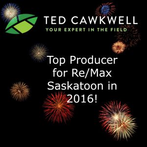 ted cawkwell is the top remax producer in Saskatoon for 2016